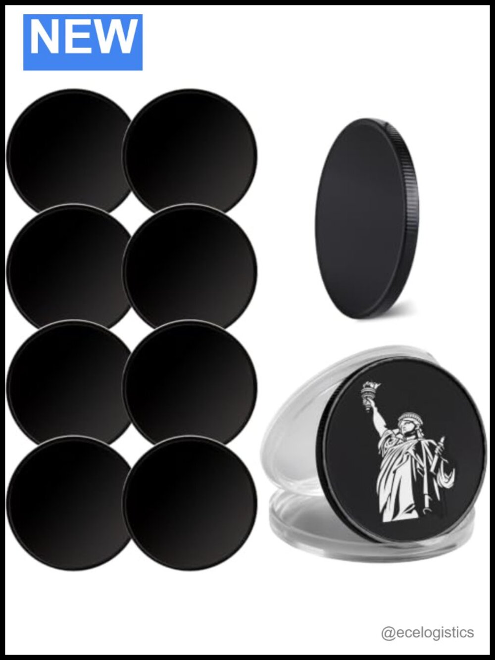 20pc Blank Challenge Coins Steel Laser Engraving Blanks for Custom Tokens